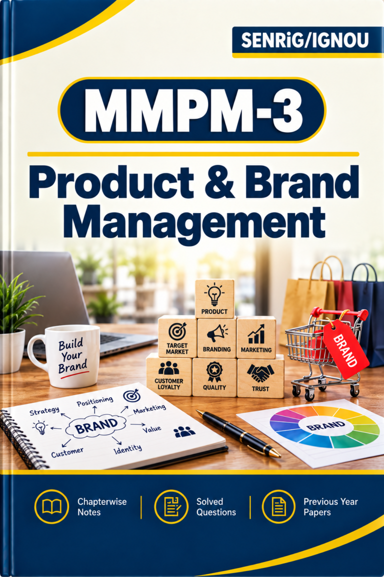 IGNOU MMPM-3 Help Book PDF Download In English At shop.senrig.in
