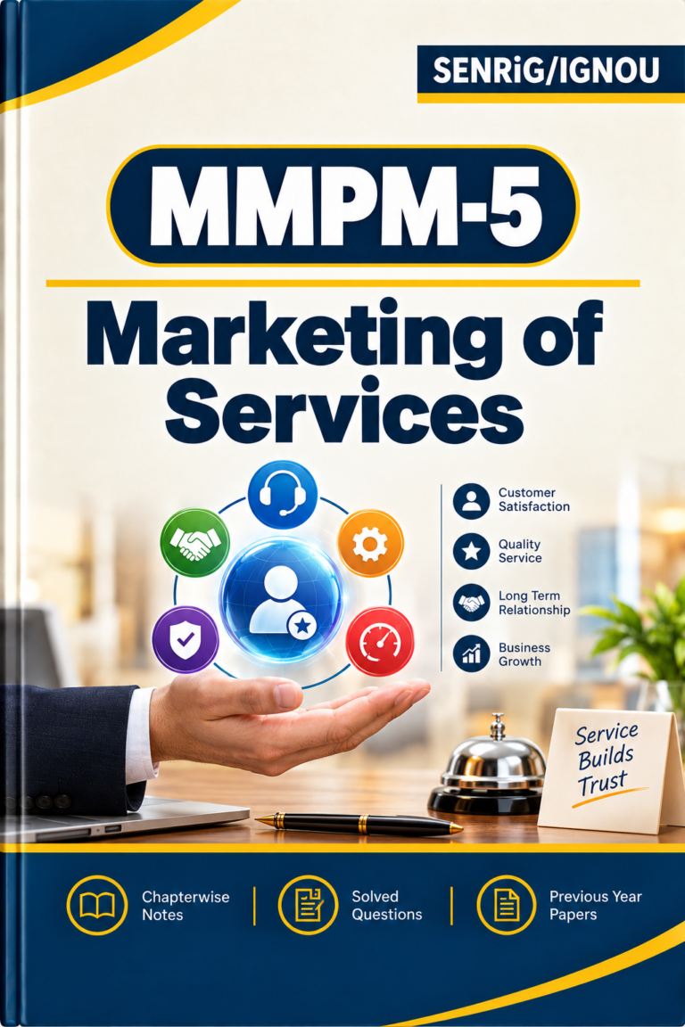 IGNOU MMPM-5 Help Book In English At shop.senrig.in