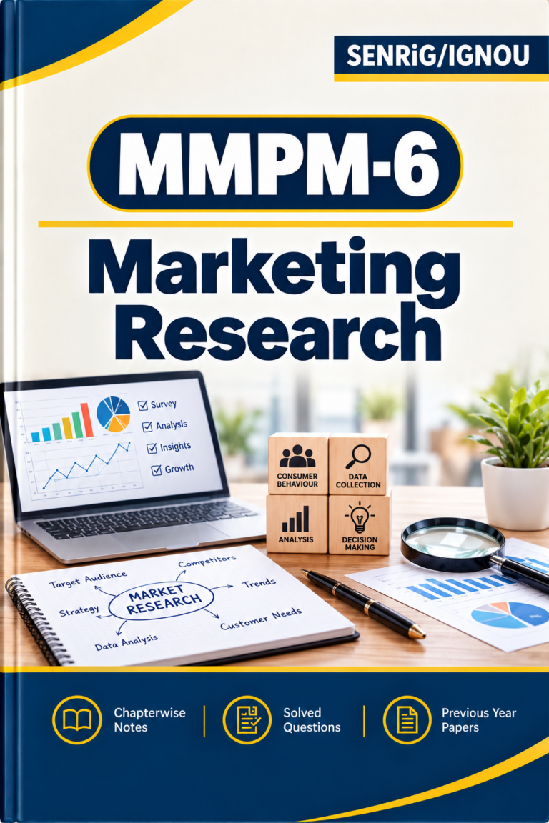 IGNOU MMPM-6 Help Book In English At shop.senrig.in