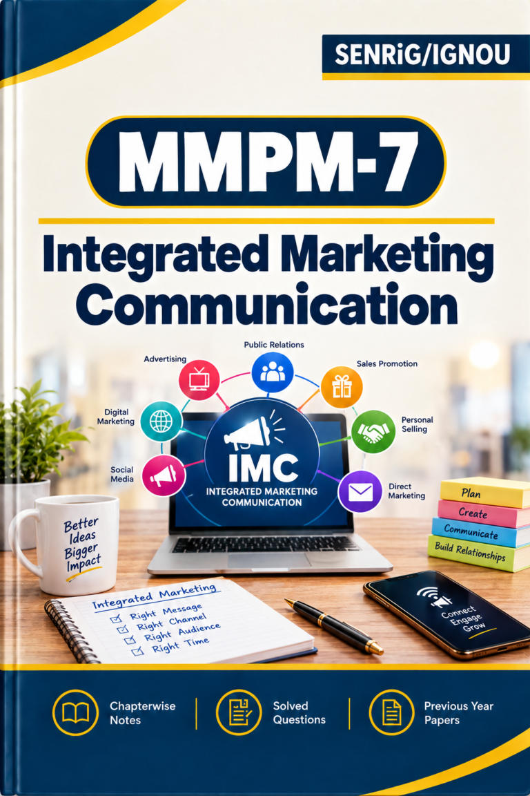 IGNOU MMPM-7 Help Book In English At shop.senrig.in