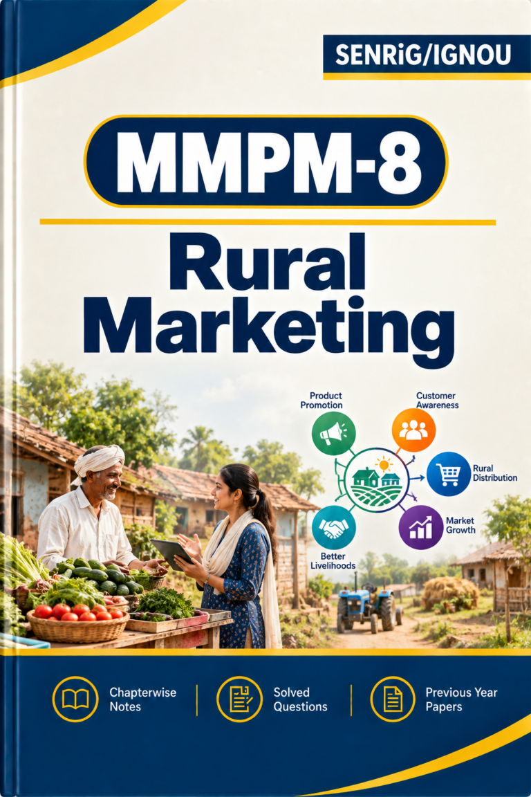 IGNOU MMPM-8 Help Book PDF Download In English At shop.senrig.in