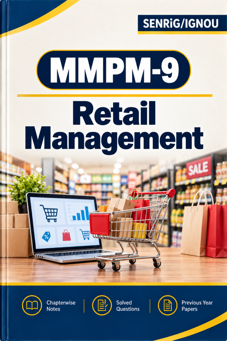 IGNOU MMPM-9 Help Book In English At shop.senrig.in