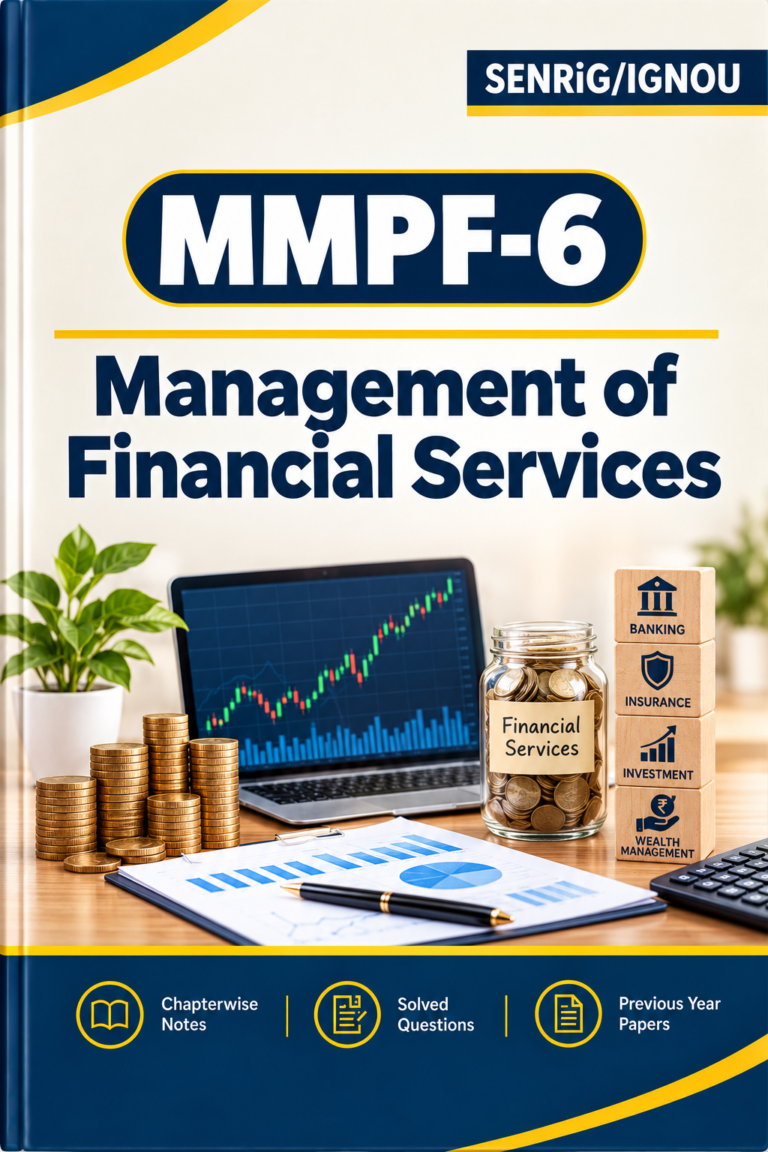 IGNOU MMPF-6 Help Book In English At shop.senrig.in