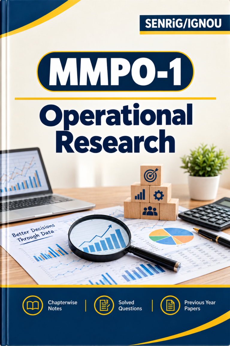 IGNOU MMPO-1 Help Book In English At shop.senrig.in