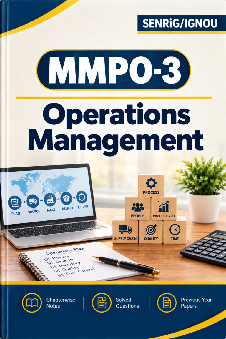 IGNOU MMPO-3 Help Book In English At shop.senrig.in