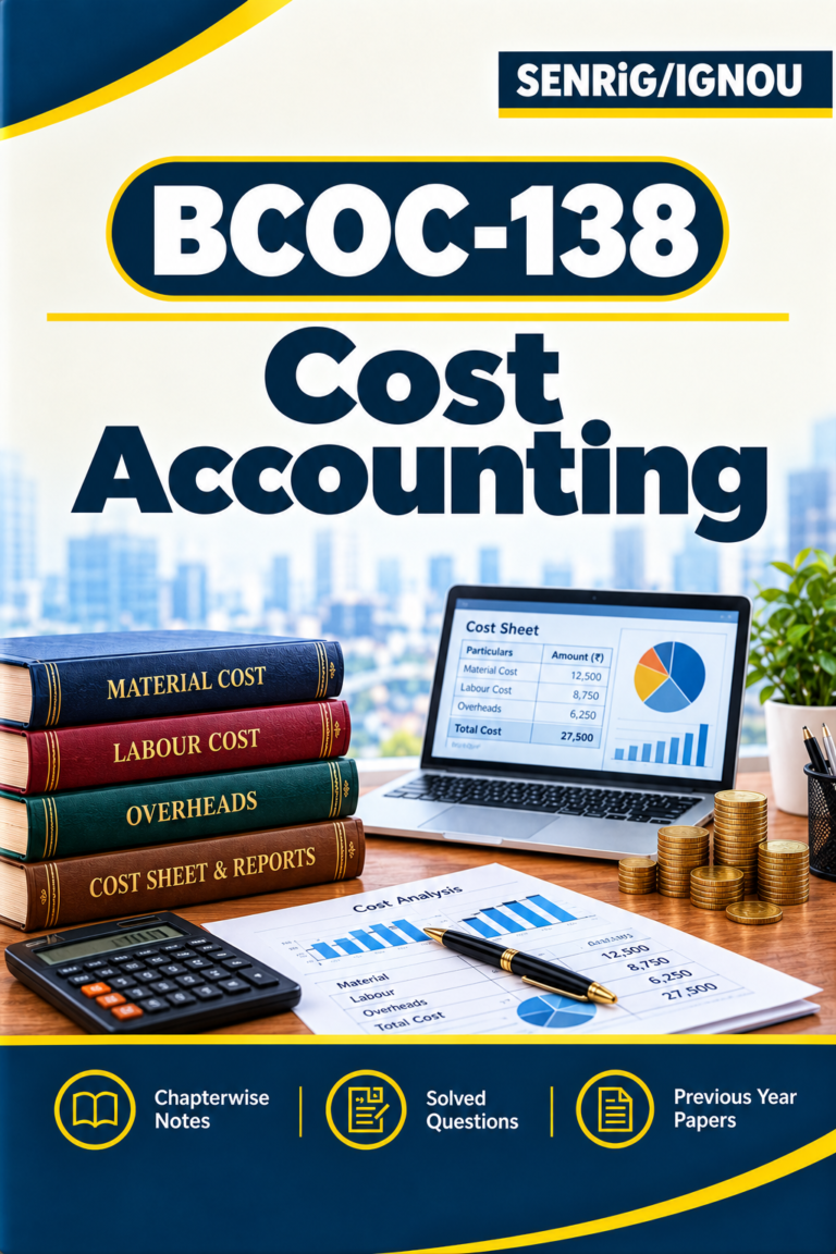 IGNOU BCOC-138 Help Book In English At shop.senrig.in