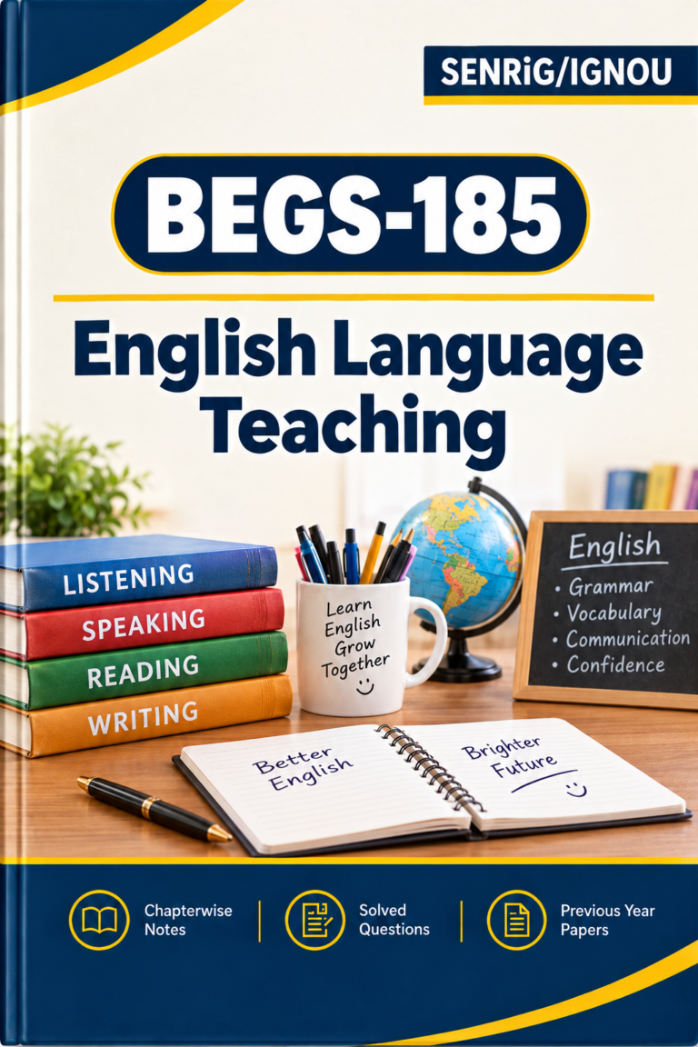 IGNOU BEGS-185 Help Book In English At shop.senrig.in