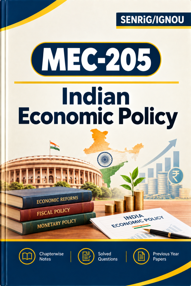 IGNOU MEC-205 Help Book PDF Download In English At shop.senrig.in