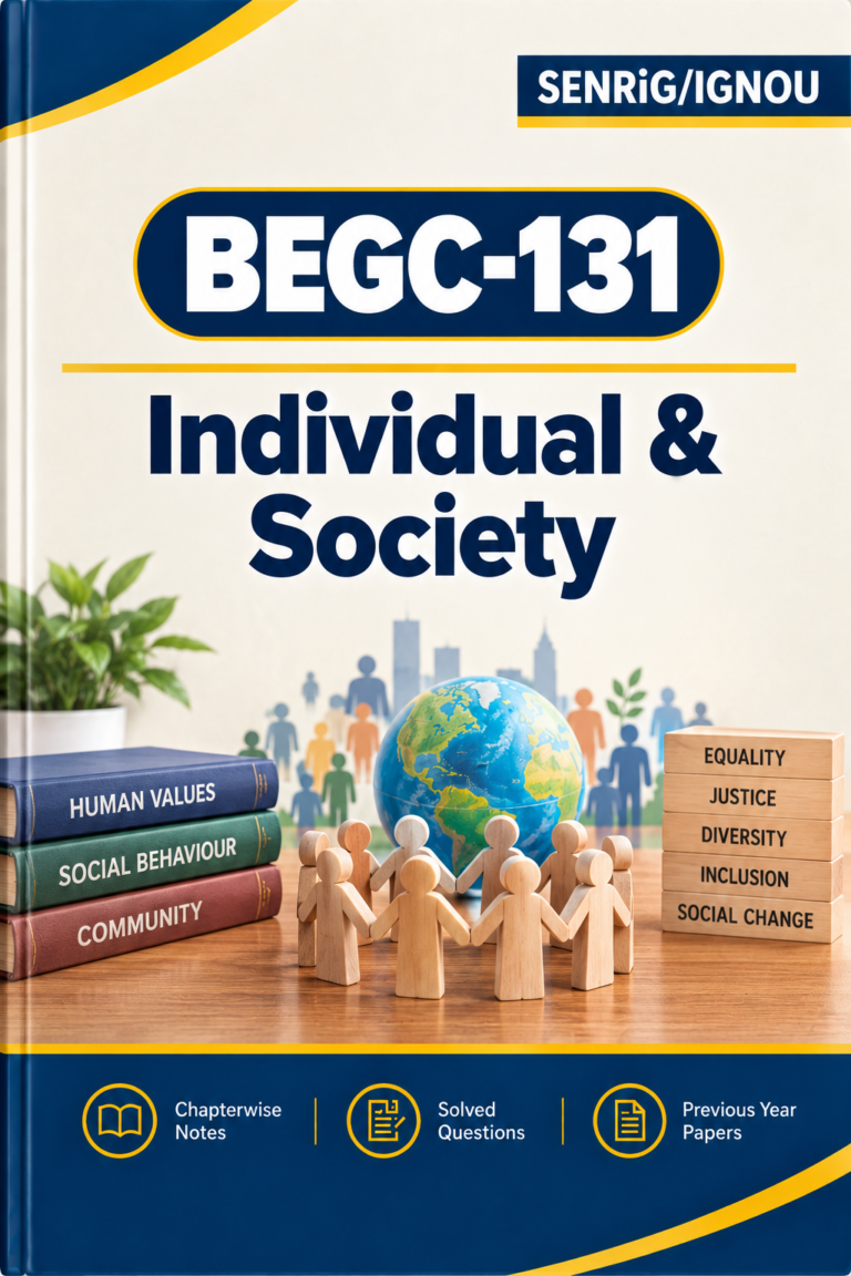 IGNOU BEGC-131 Help Book PDF Download In English At shop.senrig.in