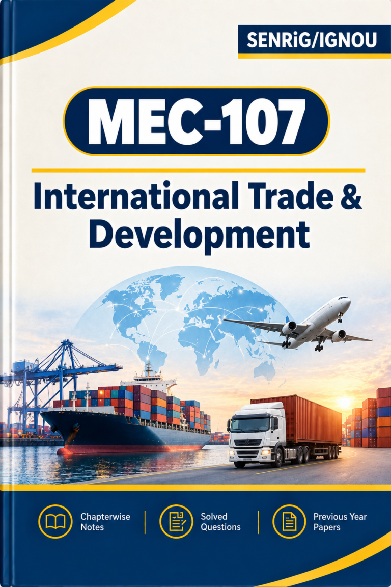 IGNOU MEC-107 Help Book PDF Download In English At shop.senrig.in