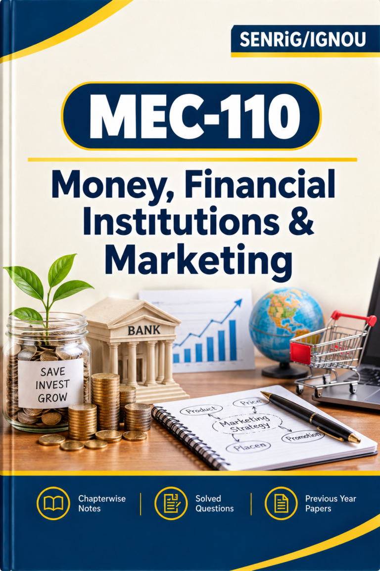 IGNOU MEC-110 Help Book In English At shop.senrig.in