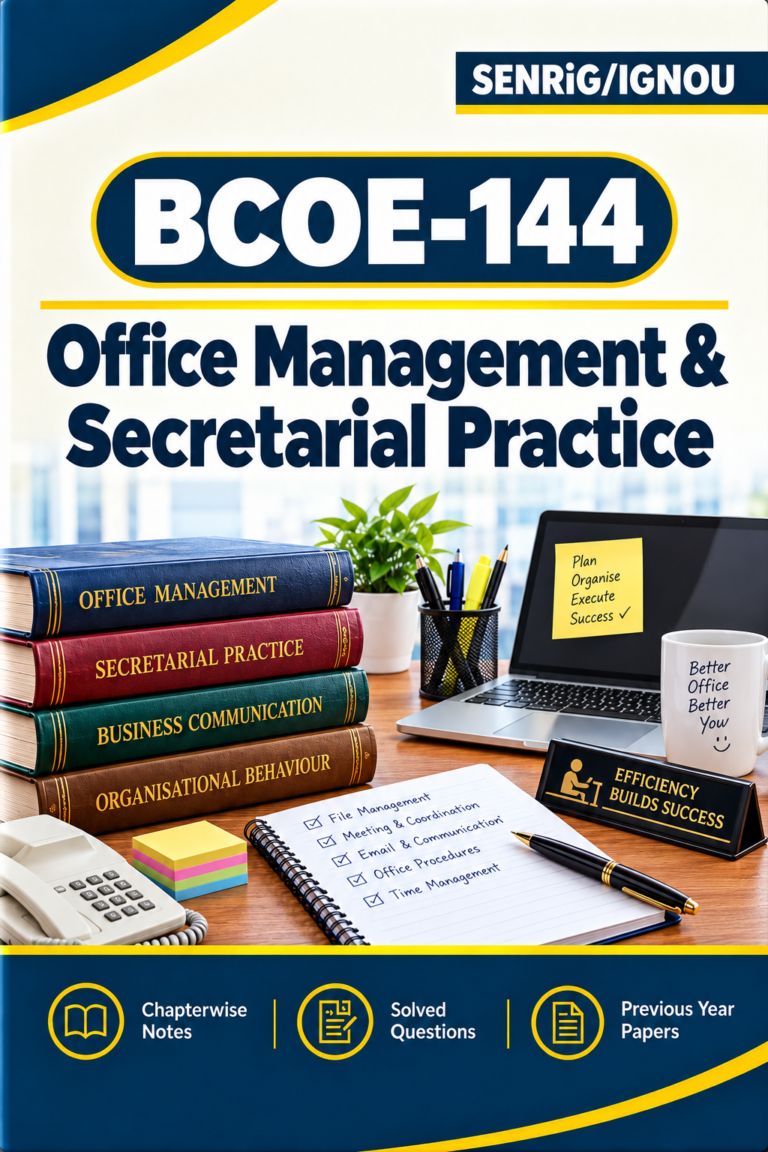 IGNOU BCOE-144 Help Book PDF Download In English At shop.senrig.in