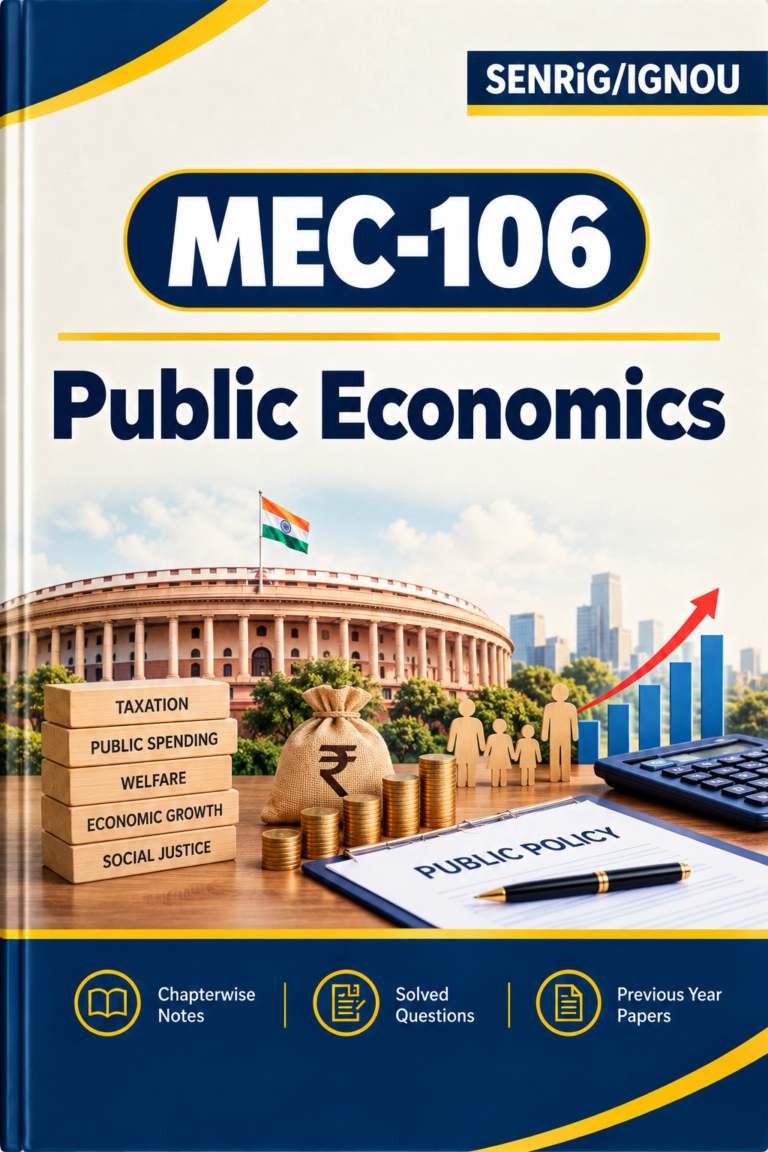 IGNOU MEC-106 Help Book In English At shop.senrig.in