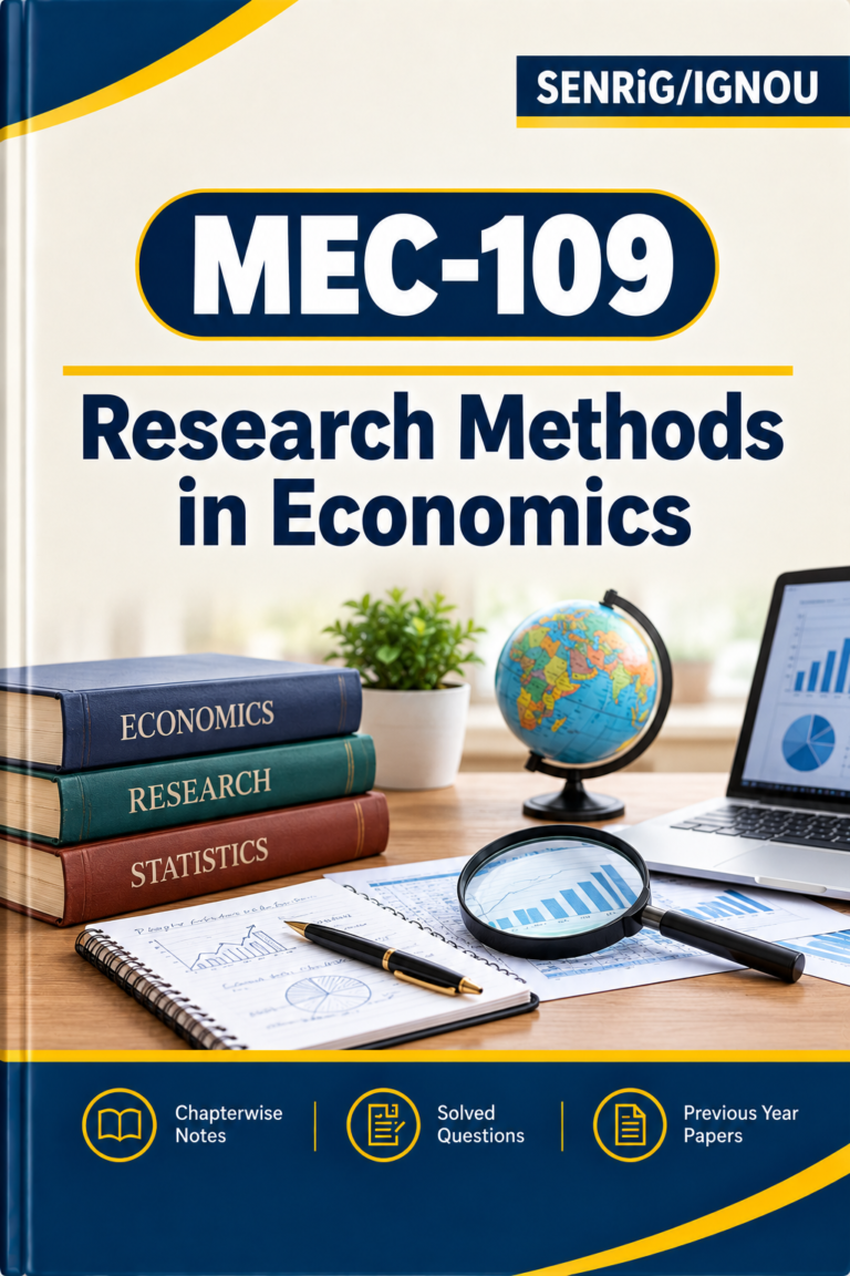IGNOU MEC-109 Help Book In English At shop.senrig.in