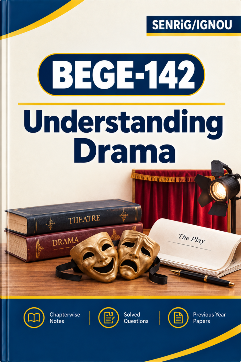IGNOU BEGE-142 Help Book PDF Download In English At shop.senrig.in