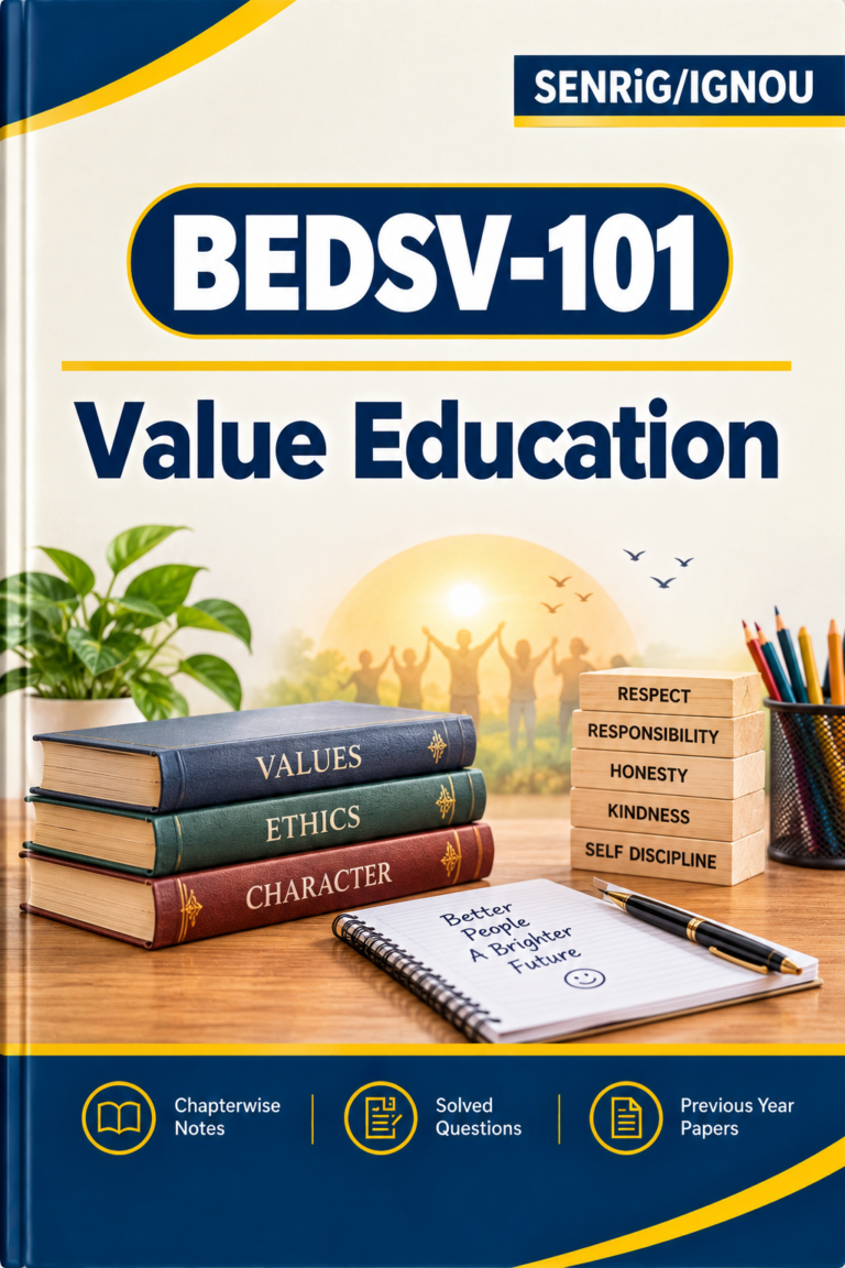 IGNOU BEDSV-101 Help Book PDF Download In English At shop.senrig.in