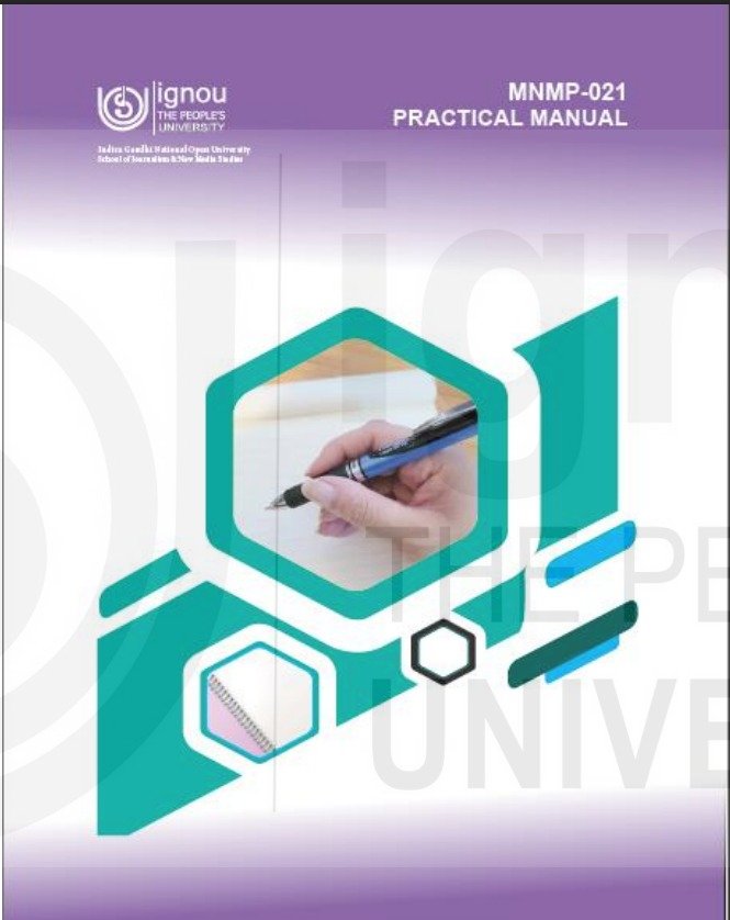 IGNOU MNMP-021 Project Work / Internship (Hard Copy)